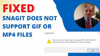 How to Fix Snagit Does not Support GIF or MPA4 Files After Recording a Video [upl. by Onairotciv292]