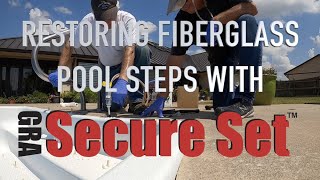 Repair and Structural Restoration of Fiberglass or Composite Pool Steps with SecureSet Spray Foam [upl. by Nyrb]