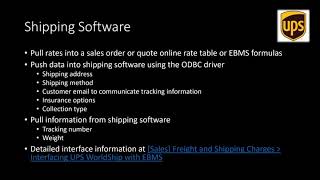 Shipping Tools in EBMS [upl. by Butch705]