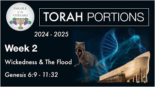 Torah Portion Week 2  Genesis 69  1132 Noah  Flood  Wickedness 2024  2025 [upl. by Eimile]