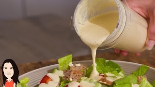 Best Caesar Salad Dressing Recipe Ever  You Wont Believe its Vegan [upl. by Ilojna]