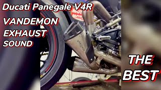 Ducati Panigale V4R VANDEMON Exhaust Sound [upl. by Suiramad]