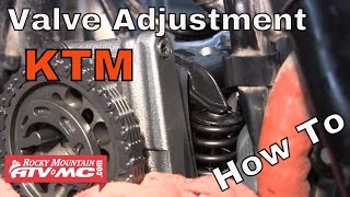 How To Adjust the Valves on a KTM Motorcycle [upl. by Amatruda]