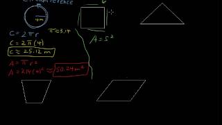 How to Calculate Perimeter and Area of Geometric Shapes  Algebra Tips [upl. by Darbie47]