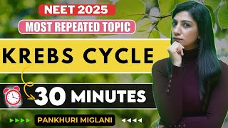 Krebs Cycle😱🥁🥁🔥🔥🔥Respiration in Plants8 marks sureNeet 2025Aiims DelhiPankhuri Miglani [upl. by Bennion]