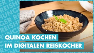 Quinoa kochen im Digitalen Reiskocher  Reishunger erklärt [upl. by Nairde165]