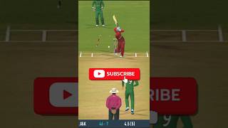 YouTube short D chahar Bowl Outswinging pace ball Delivery bowled  Real Cricket 24 [upl. by Sung657]