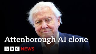 Sir David Attenborough says AI clone of his voice is disturbing  BBC News [upl. by Nilya]