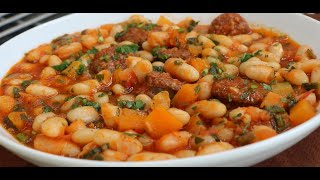 How to make Cannellini Bean stew with Spicy Sausage [upl. by Nunes374]