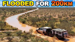 FLOODED amp BOGGED Do we get out Once in a decade storm Floods Australia’s DRIEST town [upl. by Adner]