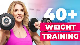 Weight Training for Women Over 40 What To Do Step by Step [upl. by Nyram]