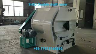 SHSJ Double shaft mixer machine for feed production [upl. by Sorcha]