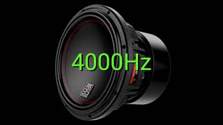 Tone frequency 4000Hz Test your hearing speakersheadphonessubwoofer [upl. by Joela]