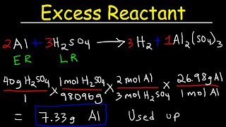 How To Find The Amount of Excess Reactant That Is Left Over  Chemistry [upl. by Lea320]