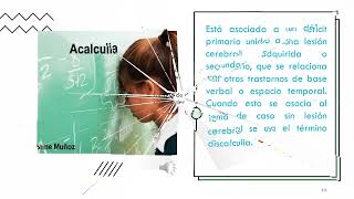 ACALCULIA Y LA DISCALCULIA [upl. by Thorlie]