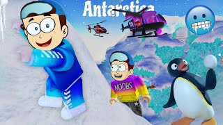 Kanzo Climbing in Antarctica 🇦🇶 🇦🇶 Roblox Expedition Antarctica with Shiva And Kanzo Gameplay [upl. by Talya]