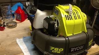 RYOBI RY38BP LEAF BLOWER REVIEW [upl. by Nivad]