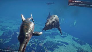 Jurassic World Evolution 2 Tylosaurus pod vs Ichthyosaurus pod [upl. by Arahsak]