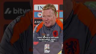 Koeman over het incident met Wout Weghorst op de training van Oranje 🦁 koeman weghorst oranje [upl. by Notpmah]