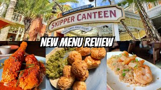 NEW MENU at Skipper Canteen in Magic Kingdom Disney Dining Review [upl. by Etnemelc]