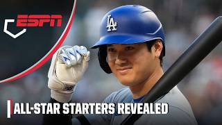 American and National League AllStar starters REVEALED 🤩  ESPN MLB [upl. by Monteria958]