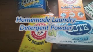 Homemade Laundry Detergent Powder [upl. by Egduj]