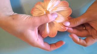 Tutorial  Bomboniere a due nastri  Italian sugar art [upl. by Aleece]