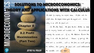 Solutions to 82 Profit Maximization Part Two  Chapter 8  MicroeconomicsTheory and Applications [upl. by Quint74]