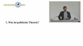 Was ist politische Theorie  Vorlesung 1 Moderne politische Theorie  Prof Ladwig [upl. by Drapehs530]