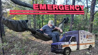 Hammock Camping Interrupted By Urgent Call [upl. by Galligan129]