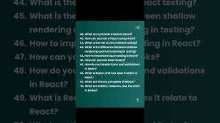 React js interview questions  part 6  shorts javascript programming viralshorts [upl. by Afrikah]