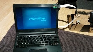 RasPi PipBoy 05 LapDock Startup Sound VATS [upl. by Lonnie864]