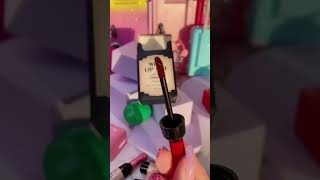 Wine lip tint lip stain unboxing lipsbeauty asmr cosmetics [upl. by Matronna]