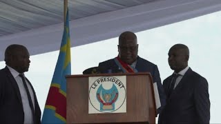 Malaise du nouveau président de RDC pendant son investiture [upl. by Hilleary]