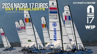 2024 Nacra 17 European Championship highlights Day 1 [upl. by Aelgna]