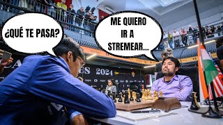 ¿QUÉ LE PASA A HIKARU 😖 Nakamura vs Praggnanandhaa Torneo de Candidatos 2024 [upl. by Noremac]