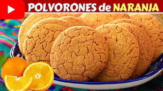 RECETA de 1 Kilo para Emprender POLVORONES de NARANJA🍊 Haz negocio desde casaDulce Hogar Recetas💕 [upl. by Rdnaskela]