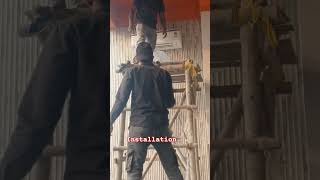 Ac installation work at mithanpura viralvideo automobile airconditioning airconditioning [upl. by Agni]