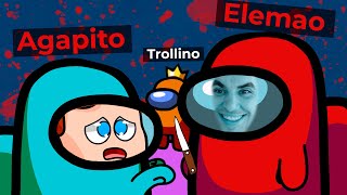 ¡ELEMAO QUIERE QUE MATE a TROLLINO🔪😱 ¡SOY UN ASESINO en Among Us [upl. by Nosnorb458]