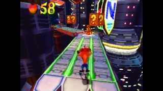 Crash Bandicoot 3 Warped  Level 19 Future Frenzy Crystal Get [upl. by Nalhsa772]