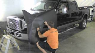 Ford F350 Matte Black Wrap  Pickup  3M 1080 VINYL [upl. by Heck]