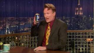 Conan OBrien drinks Lapin Kulta Finnish beer [upl. by Annaierb]