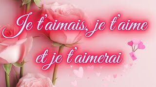 MA DECLARATION D’AMOUR💌Je t’aimais🩷je t’aime💜et je t’aimerai❤️MESSAGE D’AMOURjetaimedeclaration [upl. by Murdock]