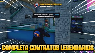 COMO COMPLETAR CONTRATOS LEGENDARIOS EN FORTNITE TEMPORADA 5 [upl. by Idolem]