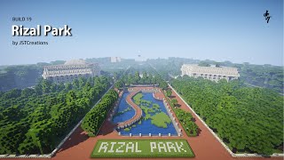 Rizal Park in Minecraft Philippines City of Manila by JSTCreations [upl. by Oiznun411]