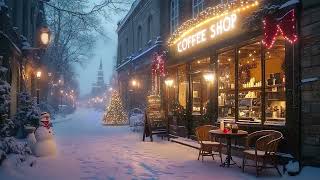 Quiet Winter Coffee Ambience ☕ Sweet Instrumental Jazz Music for Studying Working amp Relaxing ❄️ [upl. by Bud300]