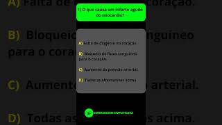 💥💥 O que causa um infarto agudo do miocárdio infartodocoração infarto enfermagem [upl. by Saenihp571]