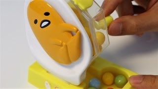 Gudetama Garapon Gumball Machine Candy Dispenser [upl. by Eelasor]