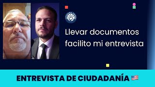 Llevar documentos facilito mi entrevista  Ciudadanía americana 2024 [upl. by Felicio926]