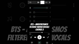 BTS  Mikrokosmos Filtered Hidden Vocals Part 4 bts fyp shorts viral kpop [upl. by Erdnaxela96]